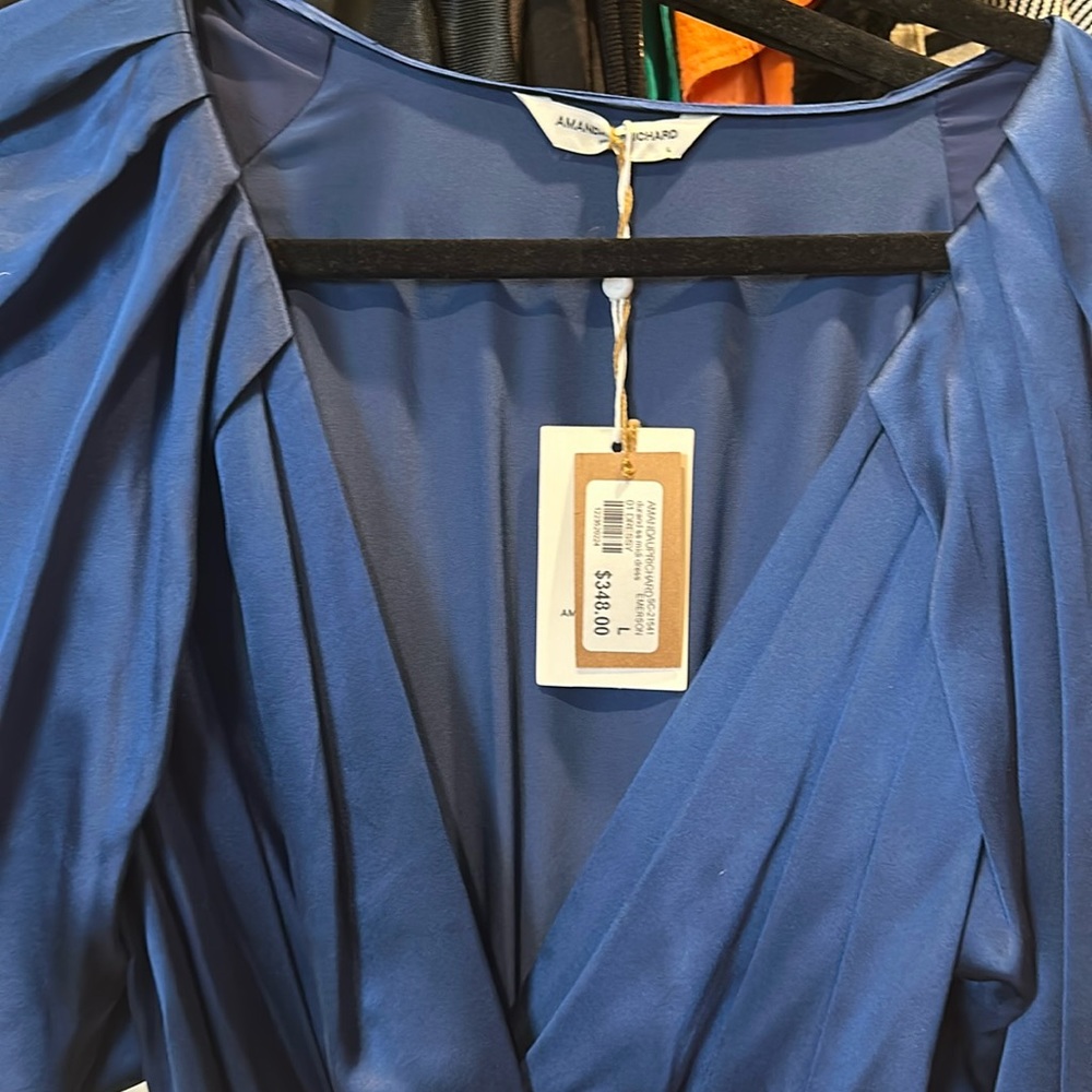 Amanda Pritchard navy midi dress